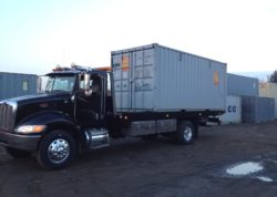 storage container on trailer