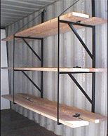 shelving in storage container
